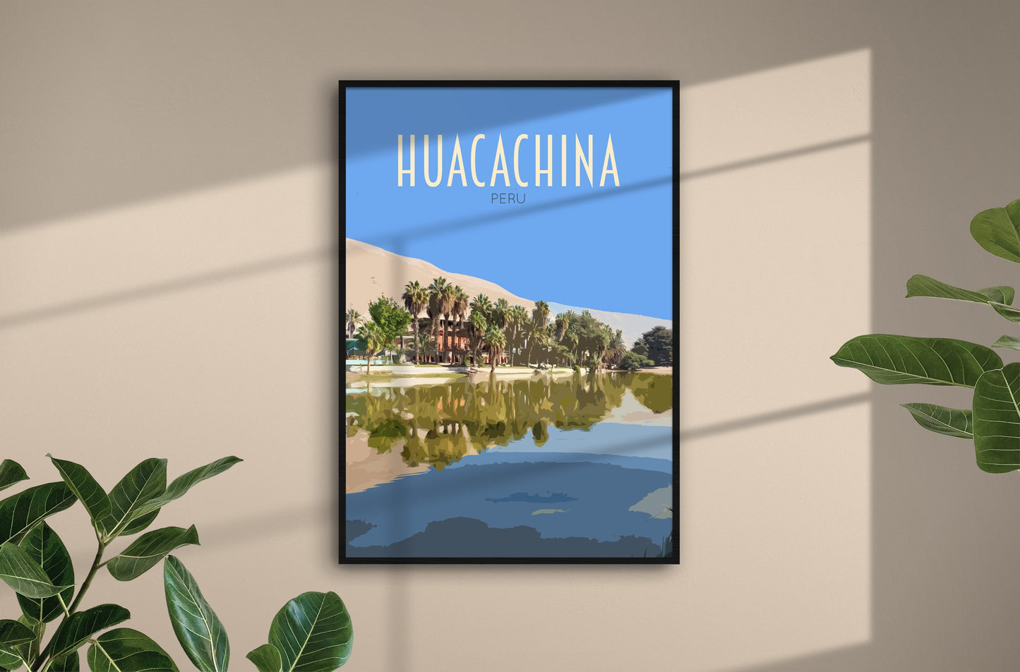 Huacachina Travel Poster