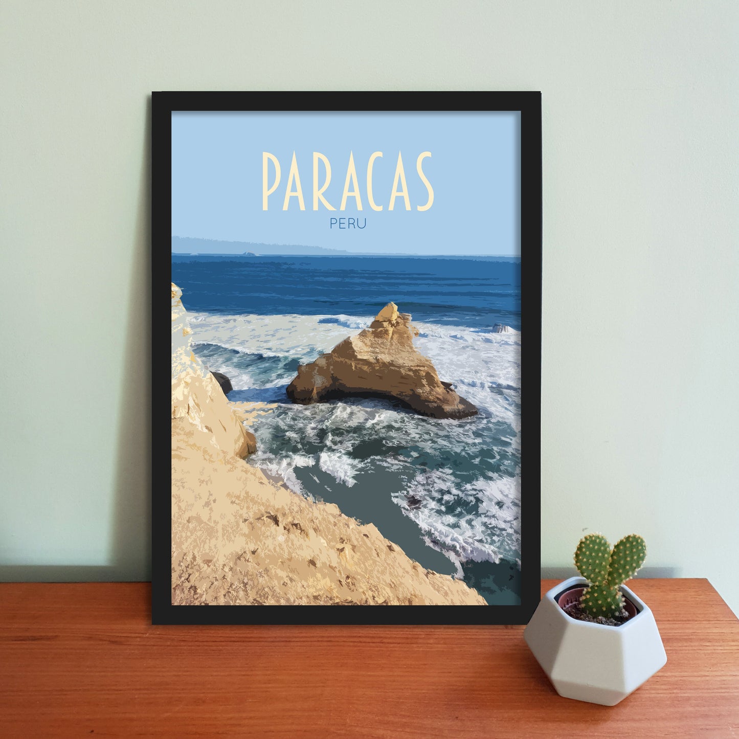 Paracas Travel Poster