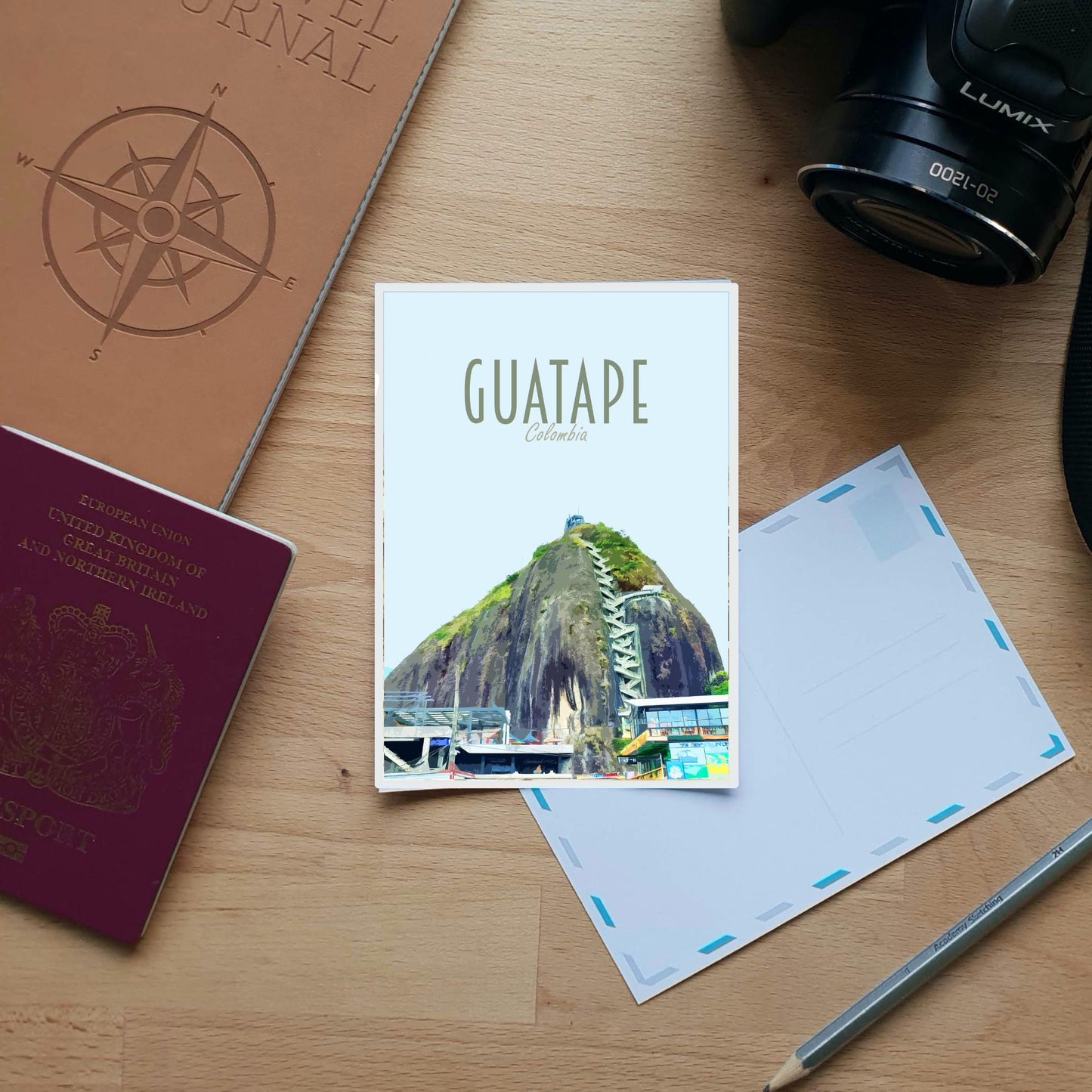 Guatape Travel Poster