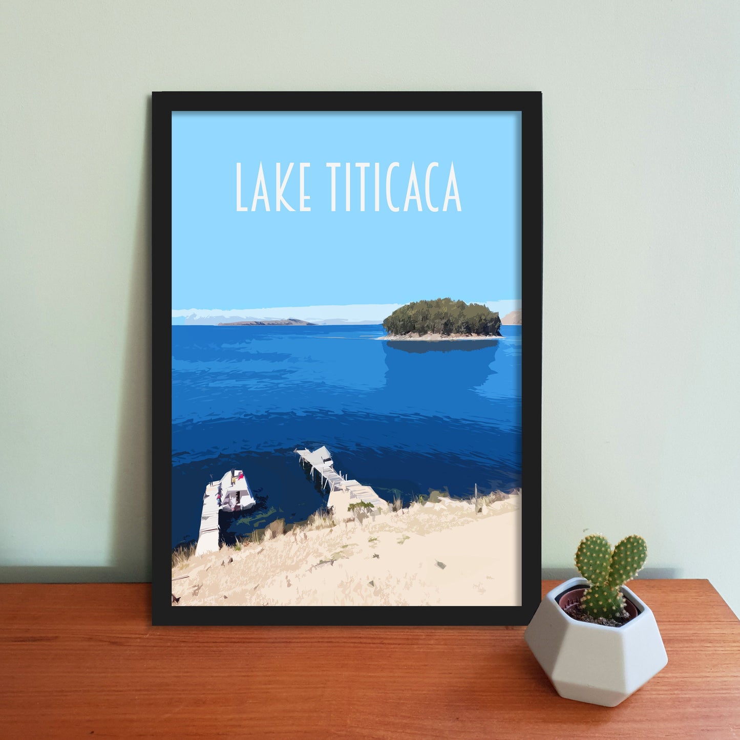 Lake Titicaca Travel Poster