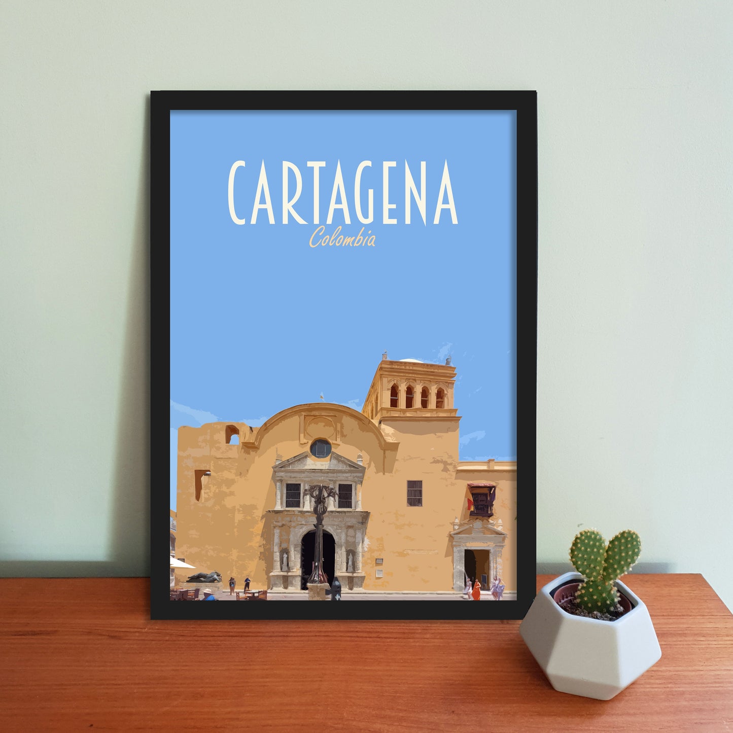 Cartagena Travel Poster