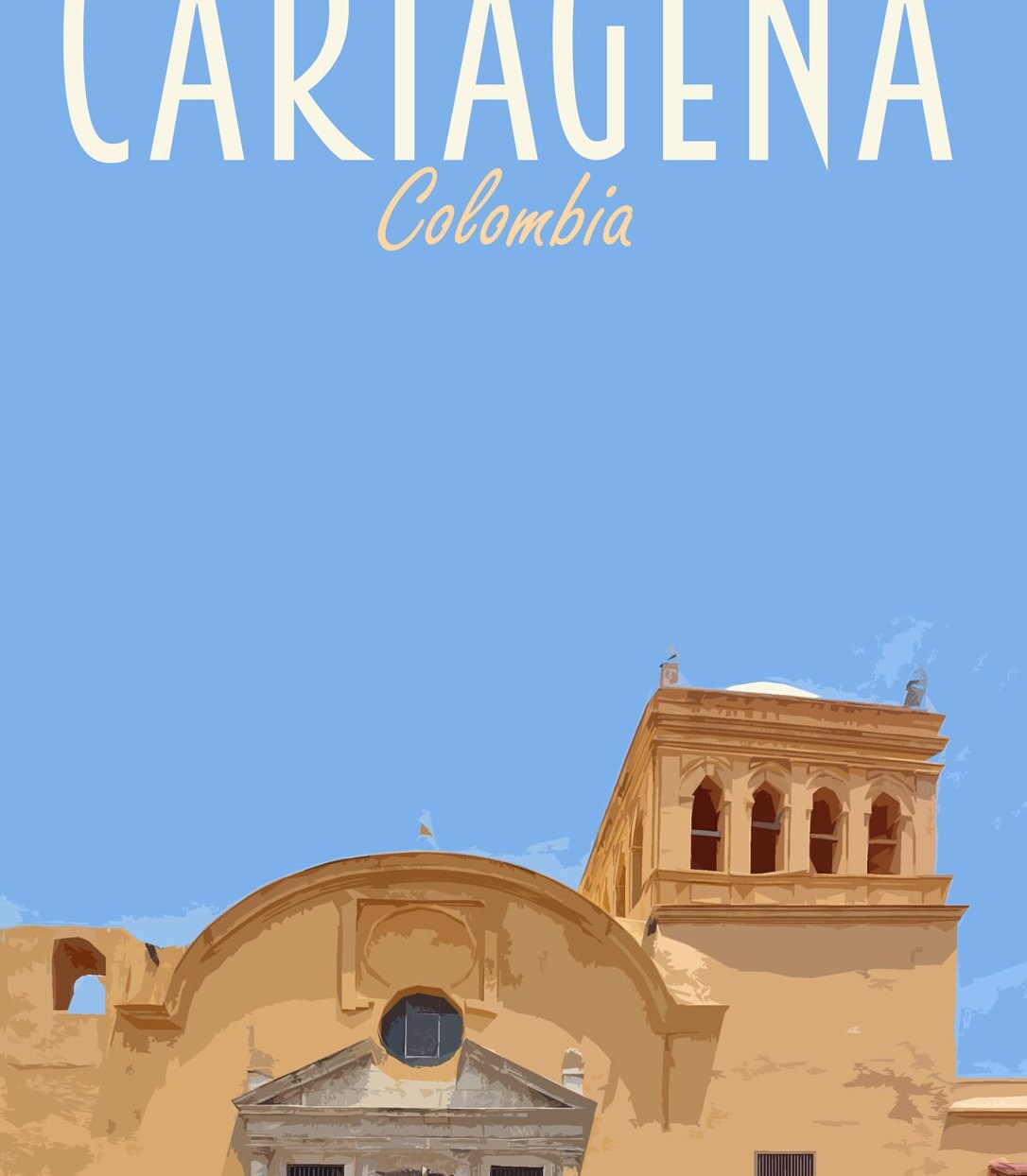 Cartagena Travel Poster