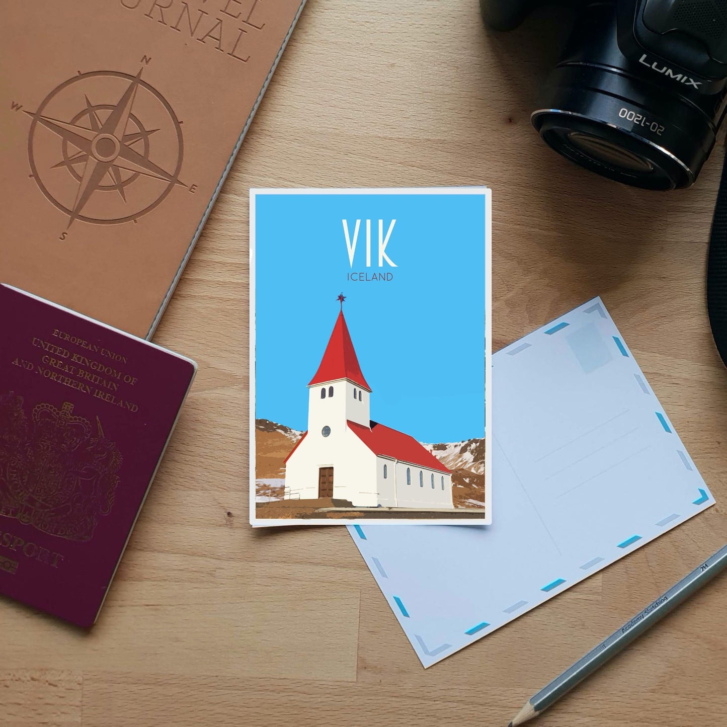 Vik Travel Poster