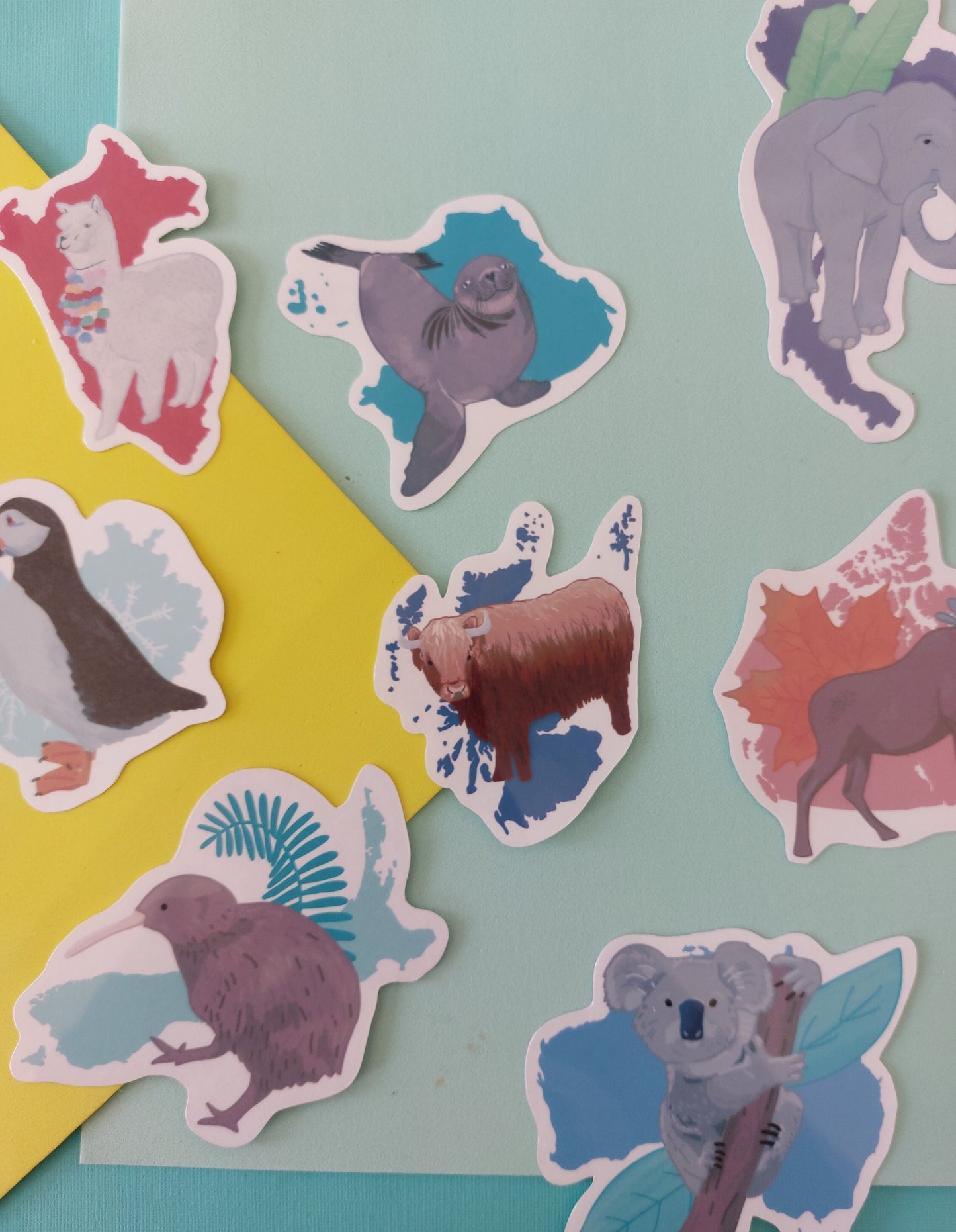 Peru Sticker with an Alpaca