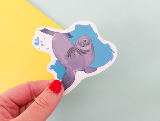 Ecuador Sticker with a Sea Lion