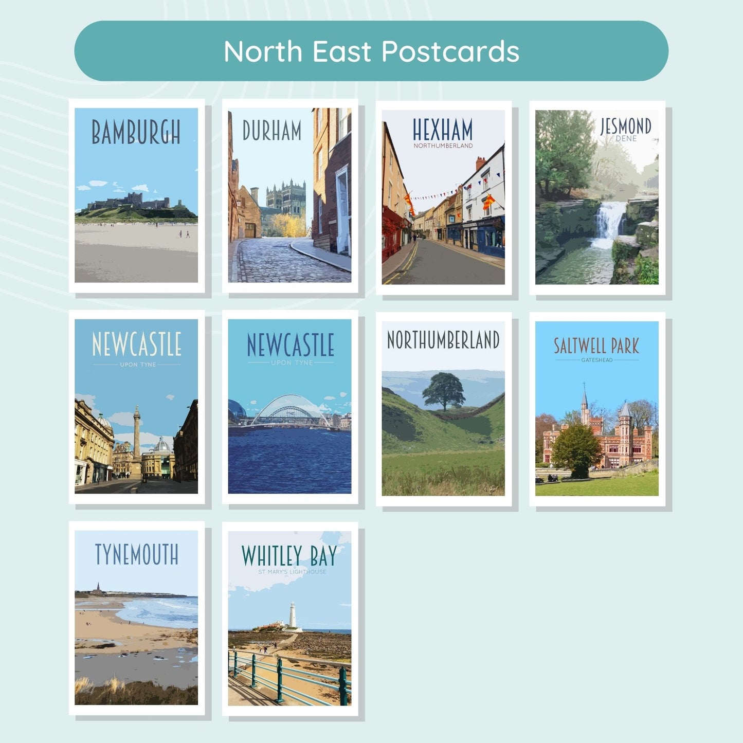 North East England Postcard Pack