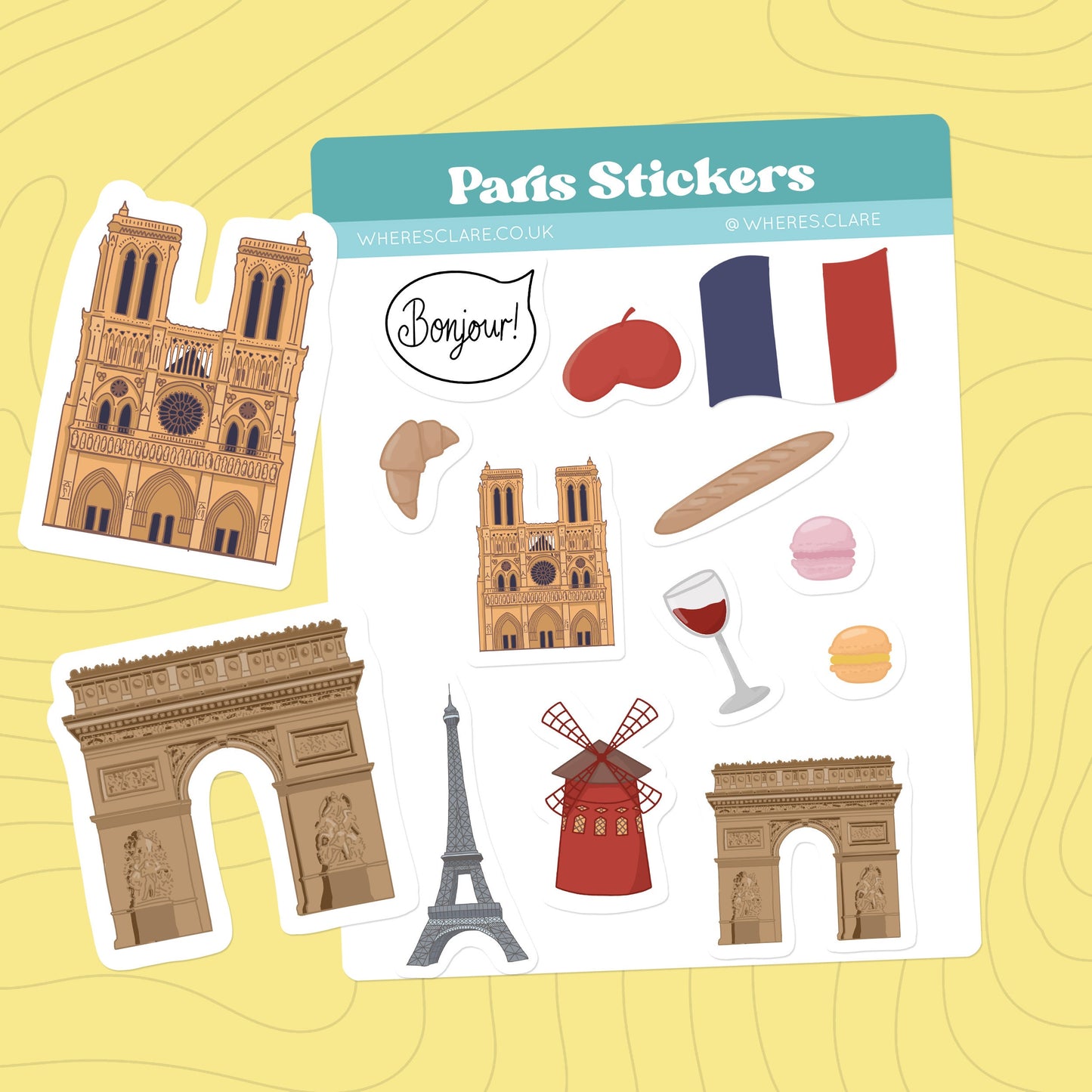 Paris Sticker Sheet