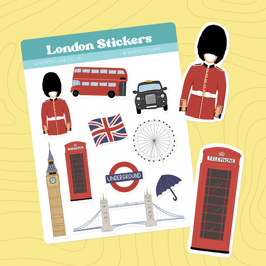 London Sticker Sheet