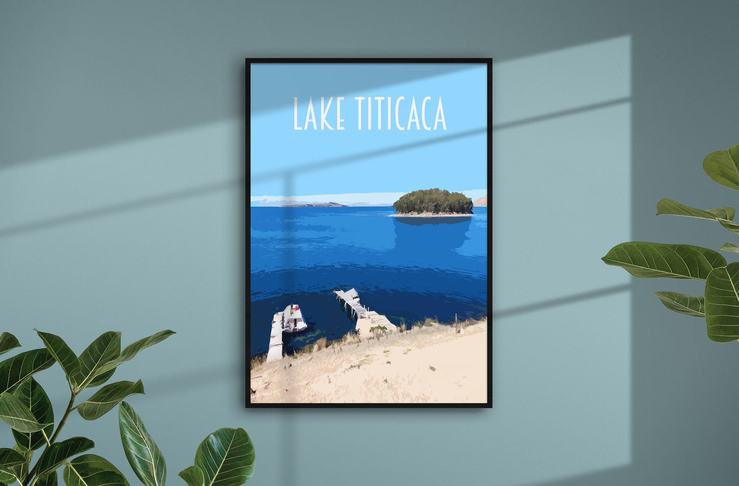 Lake Titicaca Travel Poster