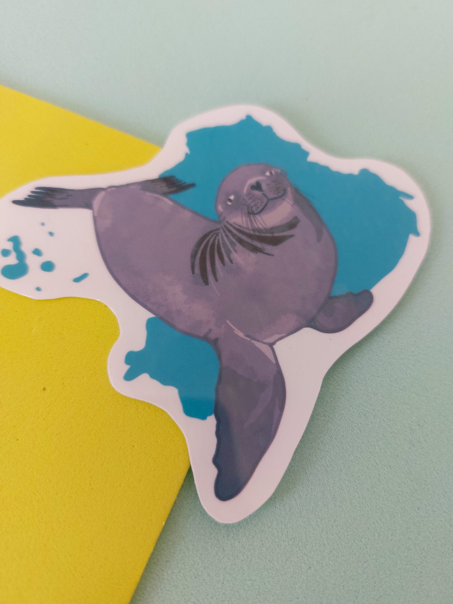 Ecuador Sticker with a Sea Lion