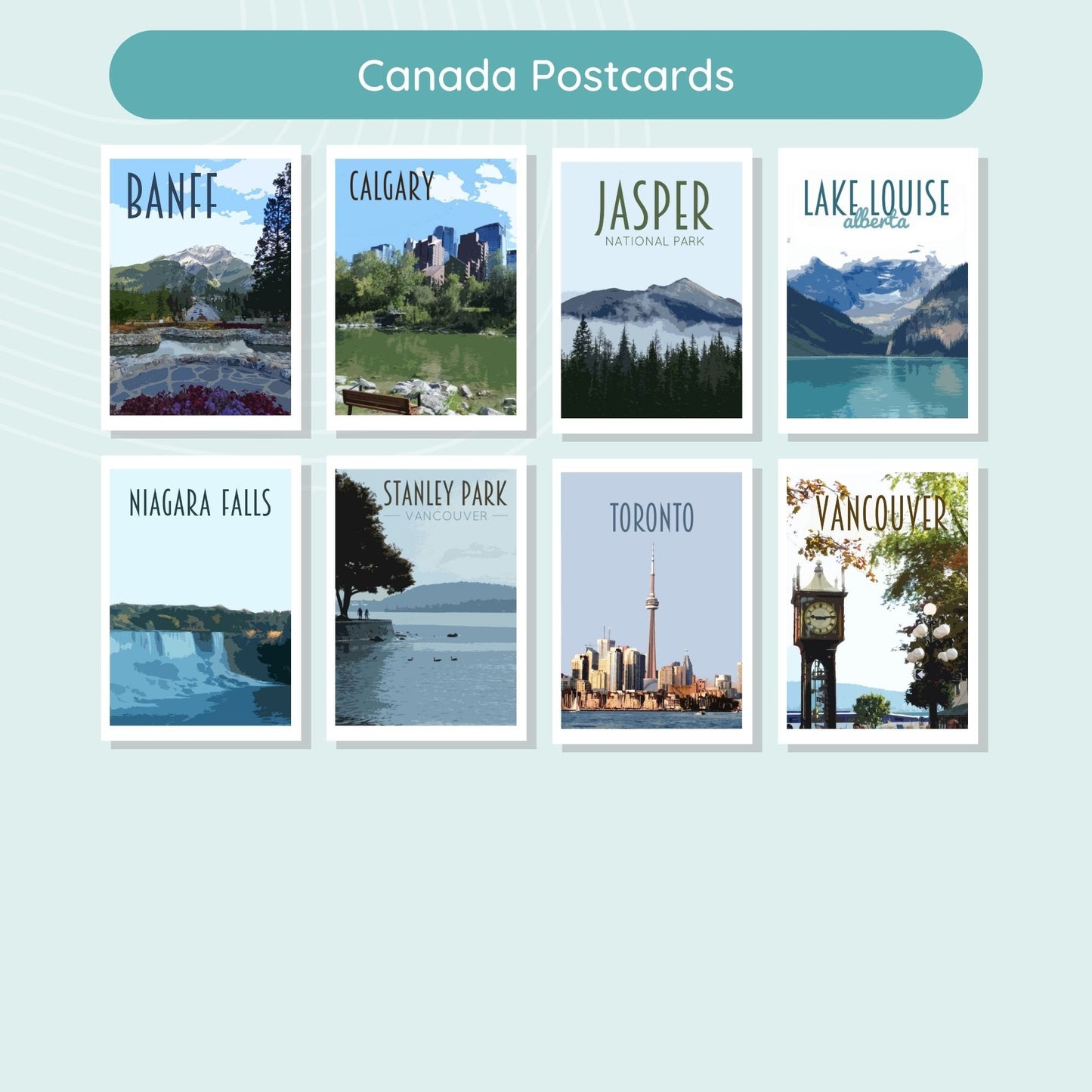 Canada Travel Postcards Pack
