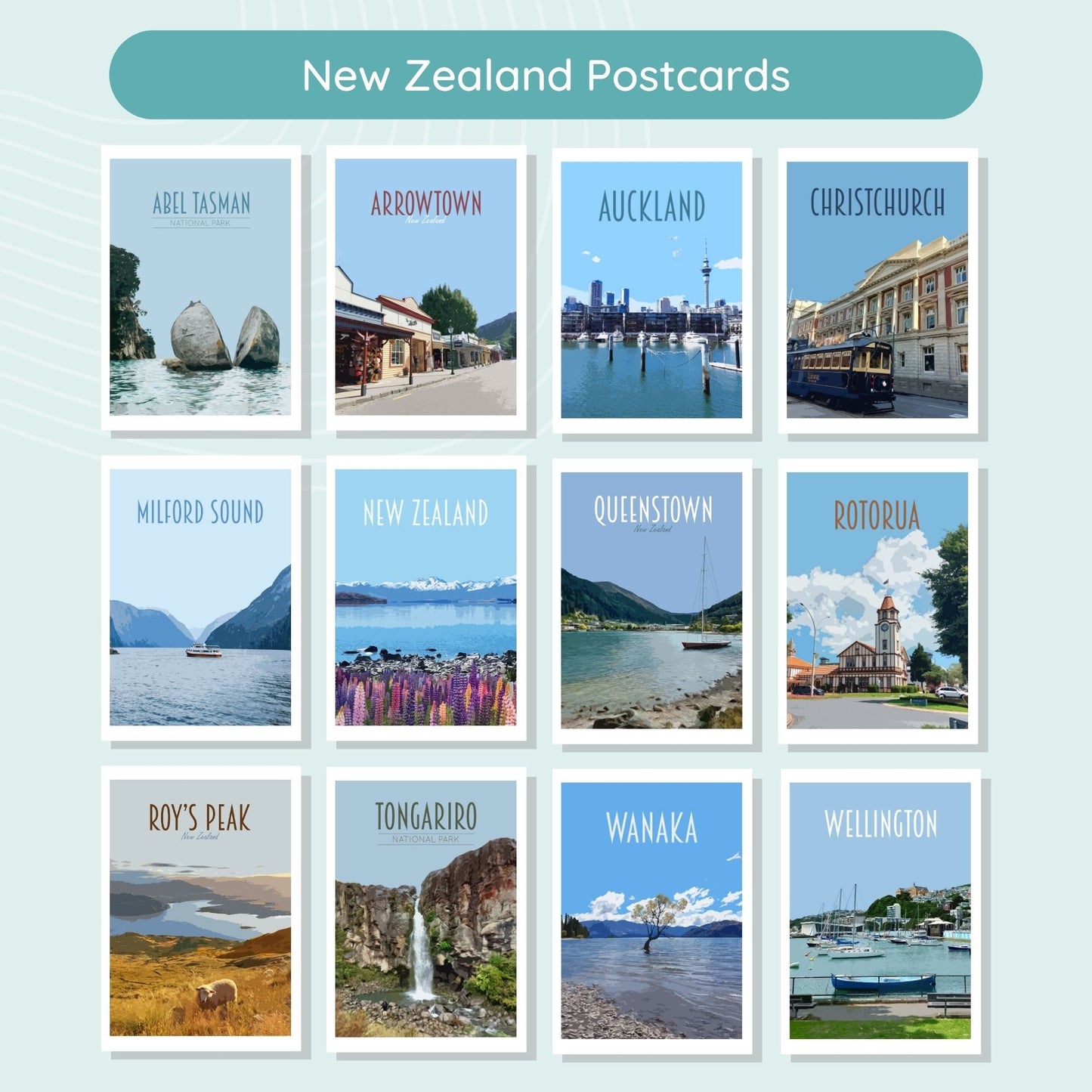 New Zealand Postcard Pack