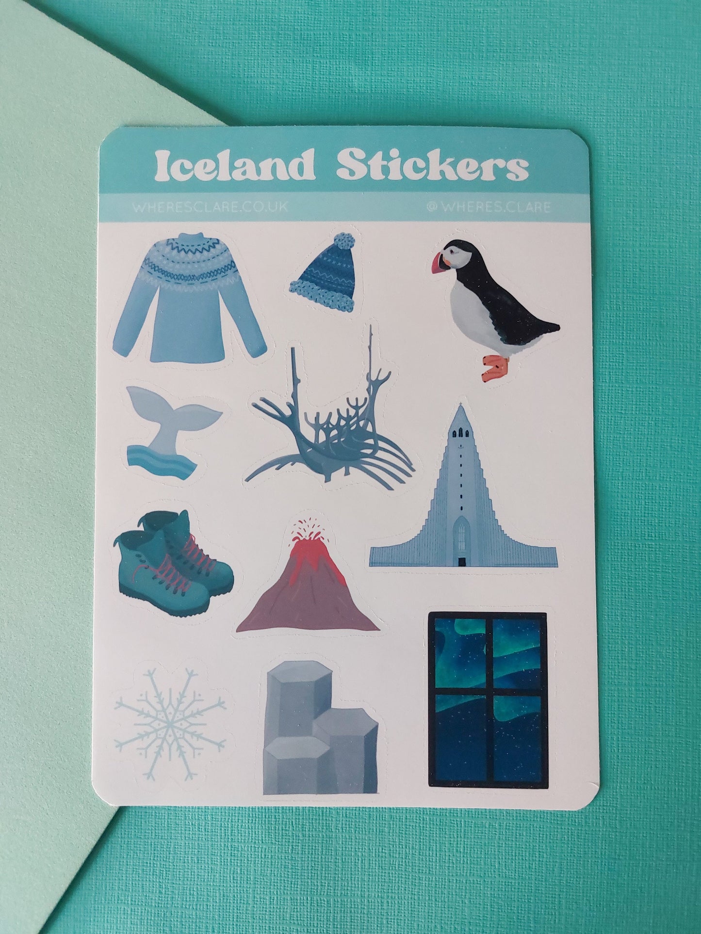 Iceland Sticker Sheet