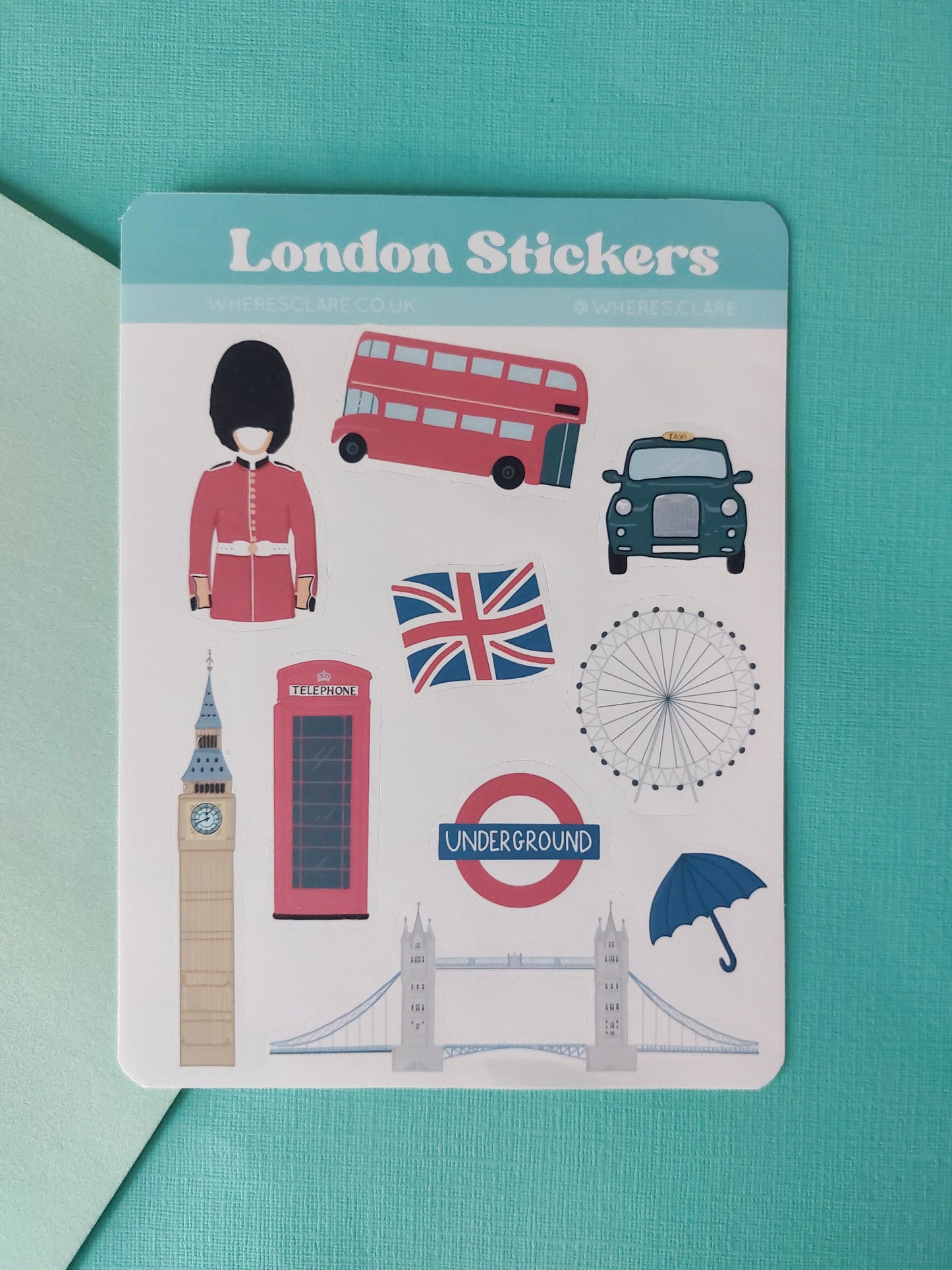 London Sticker Sheet